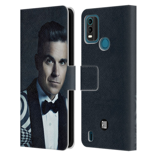Robbie Williams Calendar Printed Tux Leather Book Wallet Case Cover For Nokia G11 Plus