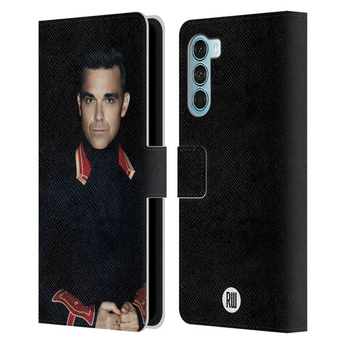 Robbie Williams Calendar Portrait Leather Book Wallet Case Cover For Motorola Edge S30 / Moto G200 5G