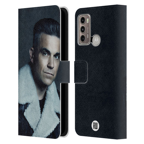 Robbie Williams Calendar Leather Jacket Leather Book Wallet Case Cover For Motorola Moto G60 / Moto G40 Fusion