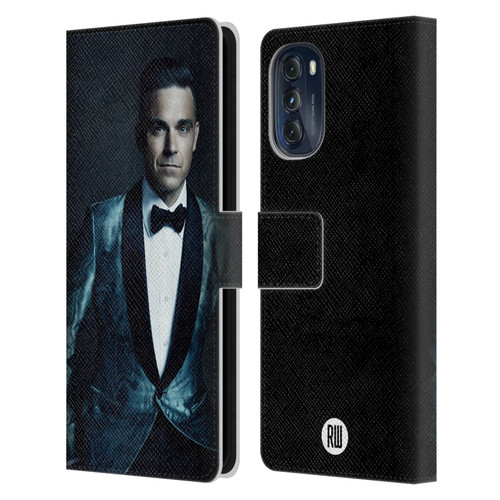Robbie Williams Calendar Dark Background Leather Book Wallet Case Cover For Motorola Moto G (2022)