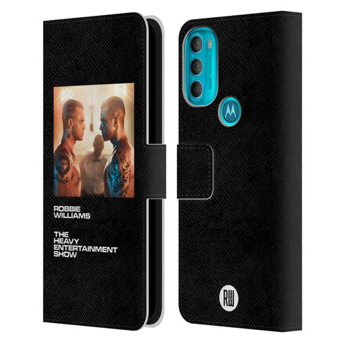 Robbie Williams Calendar The Heavy Entertainment Show Leather Book Wallet Case Cover For Motorola Moto G71 5G
