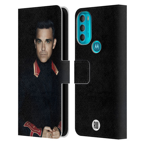 Robbie Williams Calendar Portrait Leather Book Wallet Case Cover For Motorola Moto G71 5G