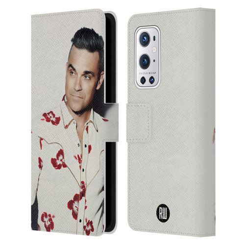 Robbie Williams Calendar Floral Shirt Leather Book Wallet Case Cover For OnePlus 9 Pro