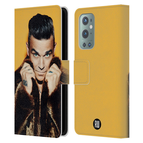 Robbie Williams Calendar Fur Coat Leather Book Wallet Case Cover For OnePlus 9