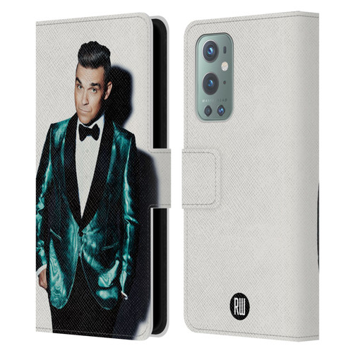 Robbie Williams Calendar White Background Leather Book Wallet Case Cover For OnePlus 9