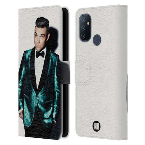 Robbie Williams Calendar White Background Leather Book Wallet Case Cover For OnePlus Nord N100