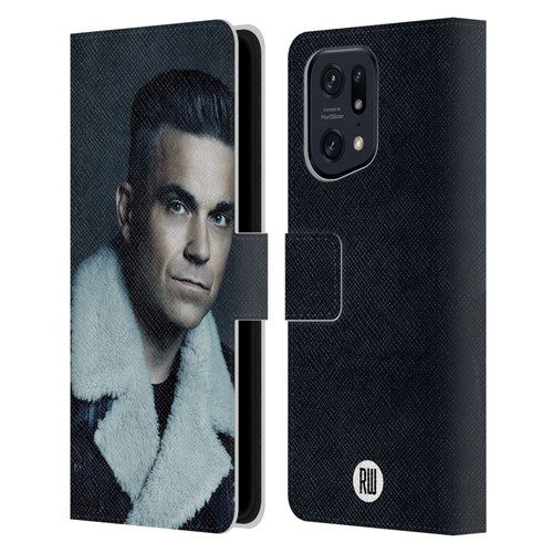 Robbie Williams Calendar Leather Jacket Leather Book Wallet Case Cover For OPPO Find X5 Pro