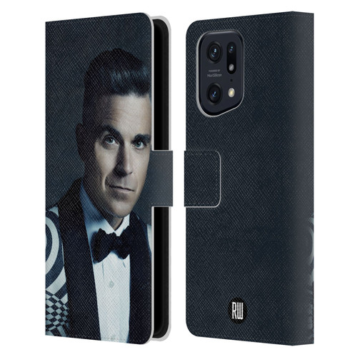 Robbie Williams Calendar Printed Tux Leather Book Wallet Case Cover For OPPO Find X5 Pro