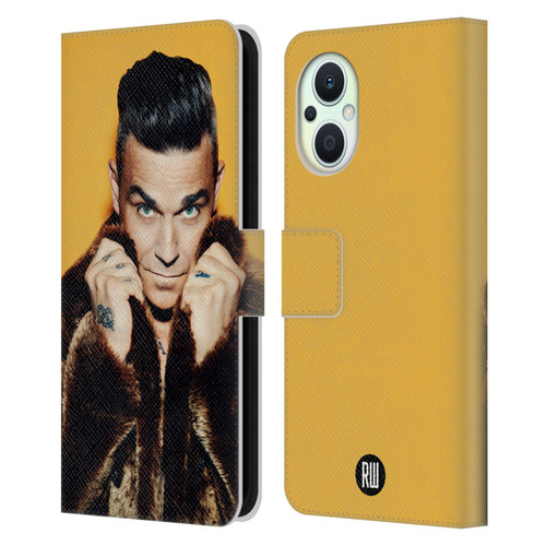 Robbie Williams Calendar Fur Coat Leather Book Wallet Case Cover For OPPO Reno8 Lite