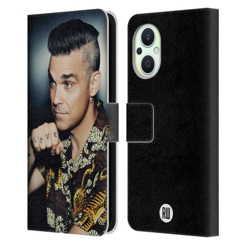 Robbie Williams Calendar Love Tattoo Leather Book Wallet Case Cover For OPPO Reno8 Lite