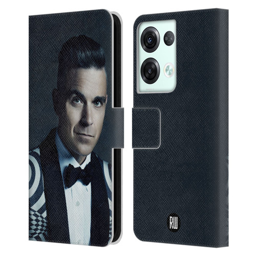 Robbie Williams Calendar Printed Tux Leather Book Wallet Case Cover For OPPO Reno8 Pro