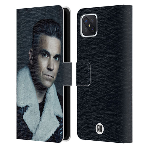 Robbie Williams Calendar Leather Jacket Leather Book Wallet Case Cover For OPPO Reno4 Z 5G