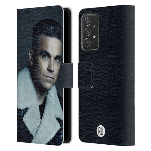 Robbie Williams Calendar Leather Jacket Leather Book Wallet Case Cover For Samsung Galaxy A53 5G (2022)