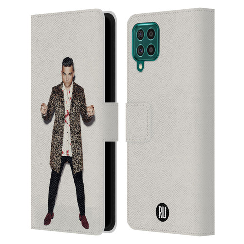 Robbie Williams Calendar Animal Print Coat Leather Book Wallet Case Cover For Samsung Galaxy F62 (2021)