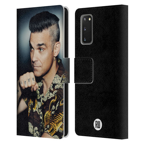Robbie Williams Calendar Love Tattoo Leather Book Wallet Case Cover For Samsung Galaxy S20 / S20 5G
