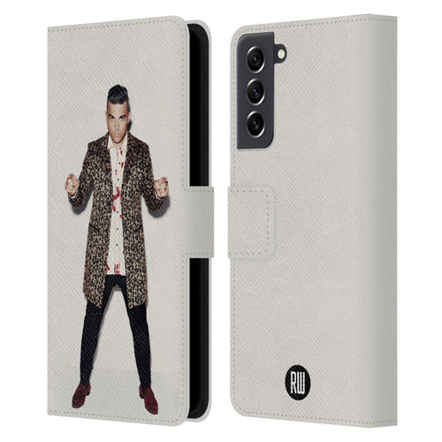 Robbie Williams Calendar Animal Print Coat Leather Book Wallet Case Cover For Samsung Galaxy S21 FE 5G