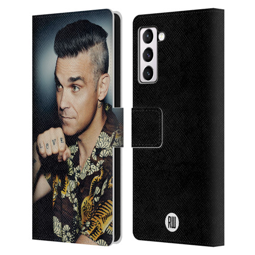 Robbie Williams Calendar Love Tattoo Leather Book Wallet Case Cover For Samsung Galaxy S21+ 5G