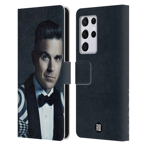 Robbie Williams Calendar Printed Tux Leather Book Wallet Case Cover For Samsung Galaxy S21 Ultra 5G