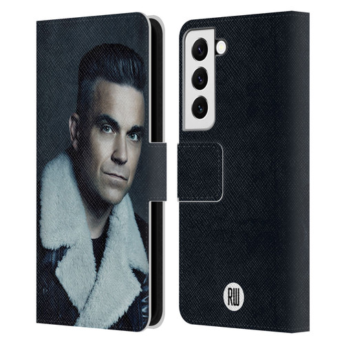 Robbie Williams Calendar Leather Jacket Leather Book Wallet Case Cover For Samsung Galaxy S22 5G