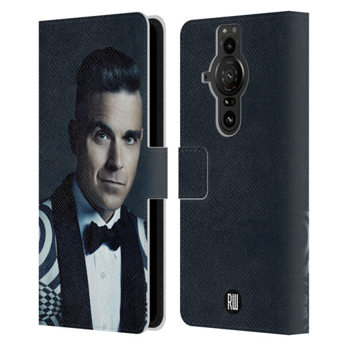 Robbie Williams Calendar Printed Tux Leather Book Wallet Case Cover For Sony Xperia Pro-I