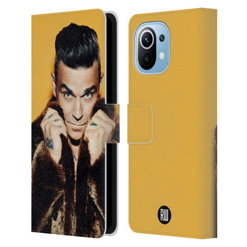Robbie Williams Calendar Fur Coat Leather Book Wallet Case Cover For Xiaomi Mi 11