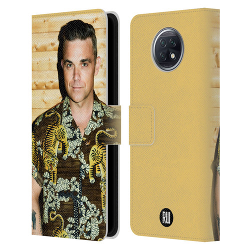 Robbie Williams Calendar Tiger Print Shirt Leather Book Wallet Case Cover For Xiaomi Redmi Note 9T 5G