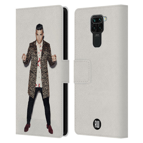 Robbie Williams Calendar Animal Print Coat Leather Book Wallet Case Cover For Xiaomi Redmi Note 9 / Redmi 10X 4G