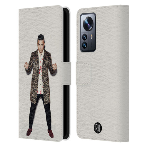 Robbie Williams Calendar Animal Print Coat Leather Book Wallet Case Cover For Xiaomi 12 Pro
