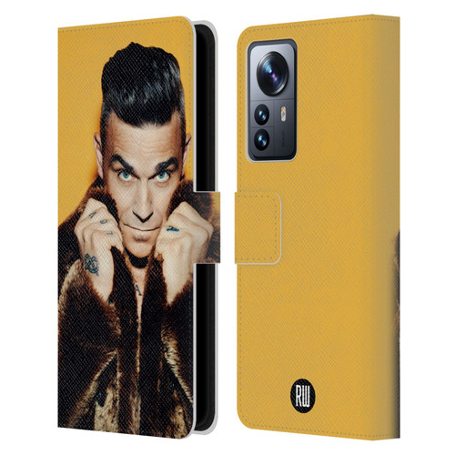 Robbie Williams Calendar Fur Coat Leather Book Wallet Case Cover For Xiaomi 12 Pro
