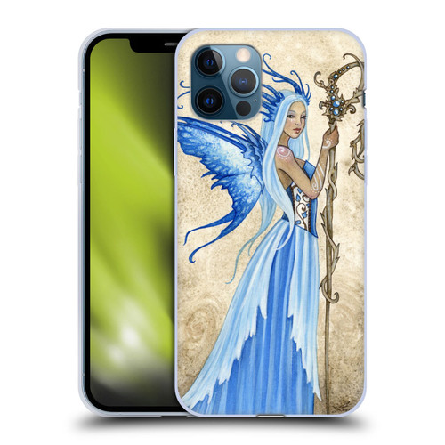 Amy Brown Elemental Fairies Blue Goddess Soft Gel Case for Apple iPhone 12 / iPhone 12 Pro