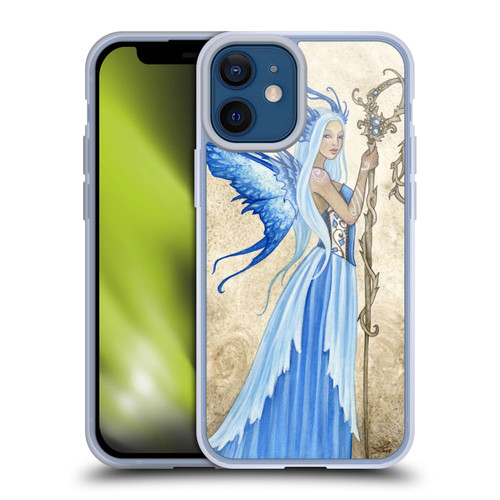 Amy Brown Elemental Fairies Blue Goddess Soft Gel Case for Apple iPhone 12 Mini