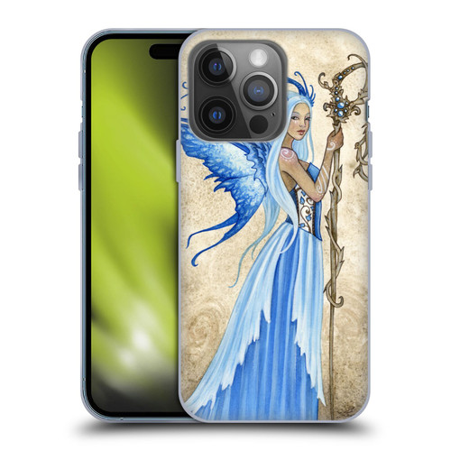 Amy Brown Elemental Fairies Blue Goddess Soft Gel Case for Apple iPhone 14 Pro