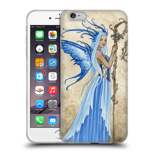 Amy Brown Elemental Fairies Blue Goddess Soft Gel Case for Apple iPhone 6 Plus / iPhone 6s Plus