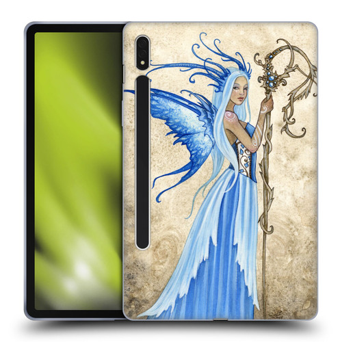 Amy Brown Elemental Fairies Blue Goddess Soft Gel Case for Samsung Galaxy Tab S8