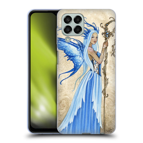 Amy Brown Elemental Fairies Blue Goddess Soft Gel Case for Samsung Galaxy M33 (2022)