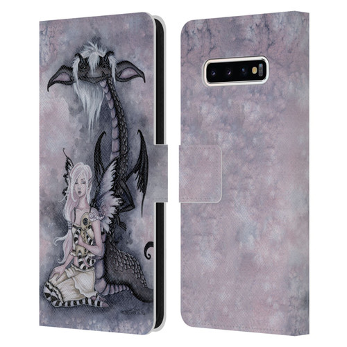 Amy Brown Folklore Evie And The Nightmare Leather Book Wallet Case Cover For Samsung Galaxy S10+ / S10 Plus