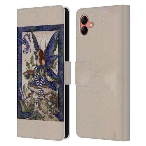 Amy Brown Pixies Bottom Of The Garden Leather Book Wallet Case Cover For Samsung Galaxy A04 (2022)
