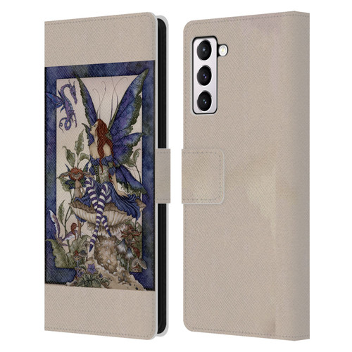 Amy Brown Pixies Bottom Of The Garden Leather Book Wallet Case Cover For Samsung Galaxy S21+ 5G