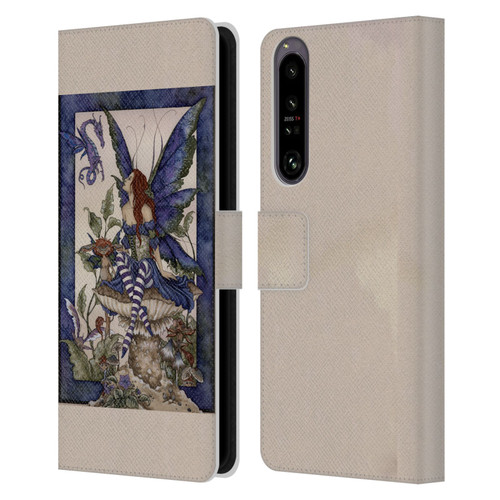 Amy Brown Pixies Bottom Of The Garden Leather Book Wallet Case Cover For Sony Xperia 1 IV