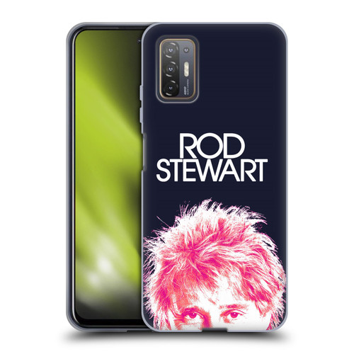 Rod Stewart Art Neon Soft Gel Case for HTC Desire 21 Pro 5G
