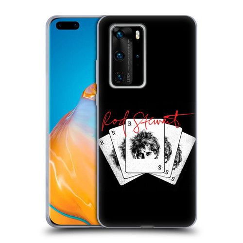 Rod Stewart Art Poker Hand Soft Gel Case for Huawei P40 Pro / P40 Pro Plus 5G