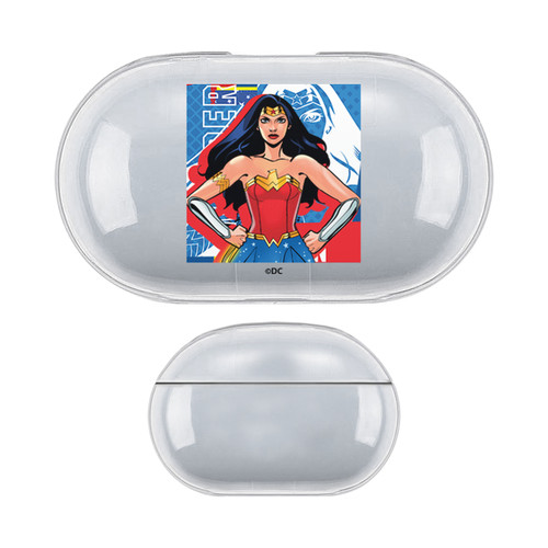 DC Women Core Compositions Wonder Woman Clear Hard Crystal Cover Case for Samsung Galaxy Buds / Buds Plus