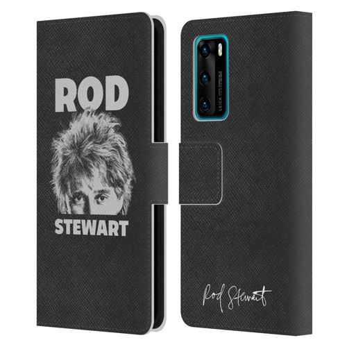 Rod Stewart Art Black And White Leather Book Wallet Case Cover For Huawei P40 5G
