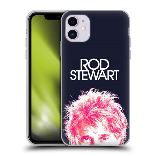 Rod Stewart Art Neon Soft Gel Case for Apple iPhone 11
