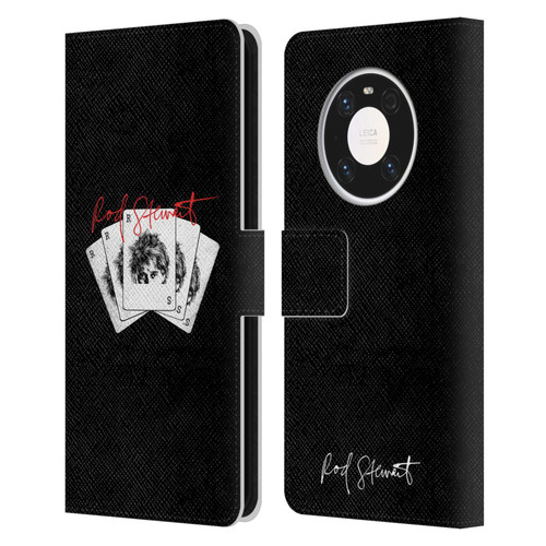 Rod Stewart Art Poker Hand Leather Book Wallet Case Cover For Huawei Mate 40 Pro 5G