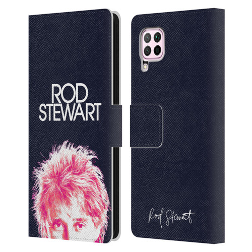 Rod Stewart Art Neon Leather Book Wallet Case Cover For Huawei Nova 6 SE / P40 Lite