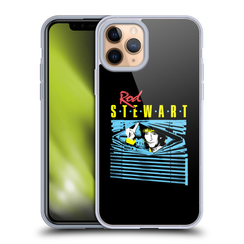 Rod Stewart Art Blinds Soft Gel Case for Apple iPhone 11 Pro