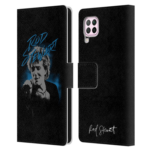 Rod Stewart Art Scribble Leather Book Wallet Case Cover For Huawei Nova 6 SE / P40 Lite