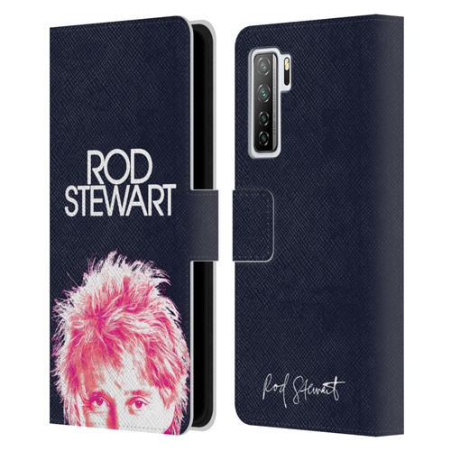 Rod Stewart Art Neon Leather Book Wallet Case Cover For Huawei Nova 7 SE/P40 Lite 5G