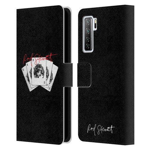 Rod Stewart Art Poker Hand Leather Book Wallet Case Cover For Huawei Nova 7 SE/P40 Lite 5G